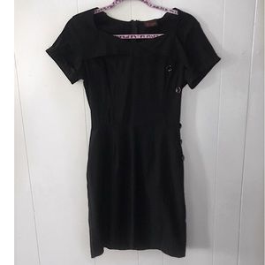 Folter Black Pin-up/Retro/Rockabilly Wiggle Dress